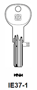 Klucz mieszkaniowy Silca IE37-1