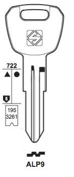 Klucz mieszkaniowy Silca  ALP9