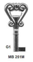 Klucz meblowy 251M G1 (252)