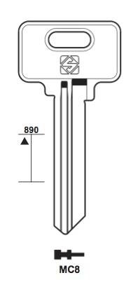 Klucz mieszkaniowy Silca MC8