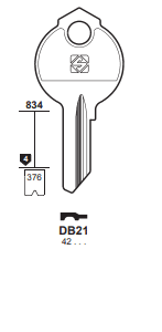 Klucz mieszkaniowy Silca DB21