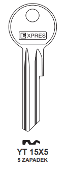 Klucz mieszkaniowy Express YT15X5E