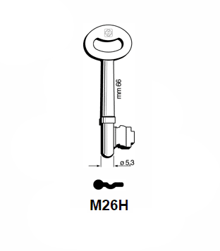 Klucz piórowy Silca M26H