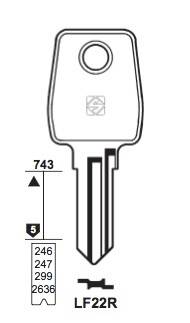 Klucz mieszkaniowy Silca LF22R