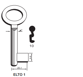 Klucz numerowy ELTO O 10
