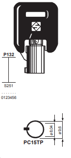 Klucz specjalny Silca PC15TP