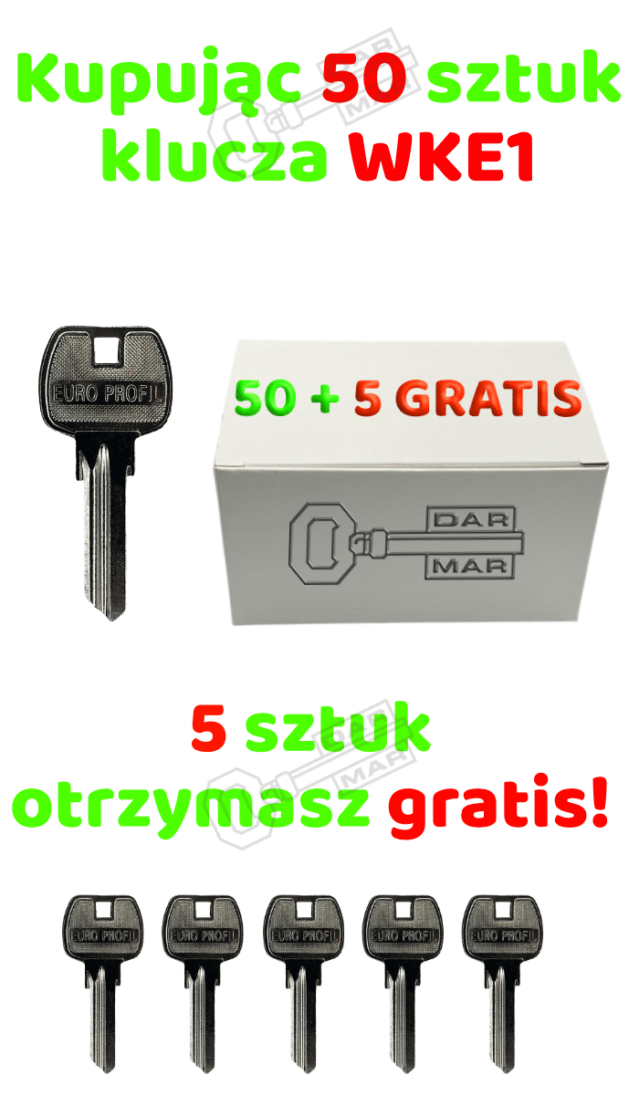 Klucz mieszkaniowy Keyline WKE1 pakiet