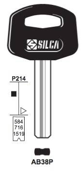 Klucz mieszkaniowy Silca  AB38P