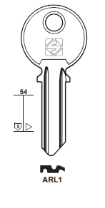 Klucz mieszkaniowy Silca ARL1