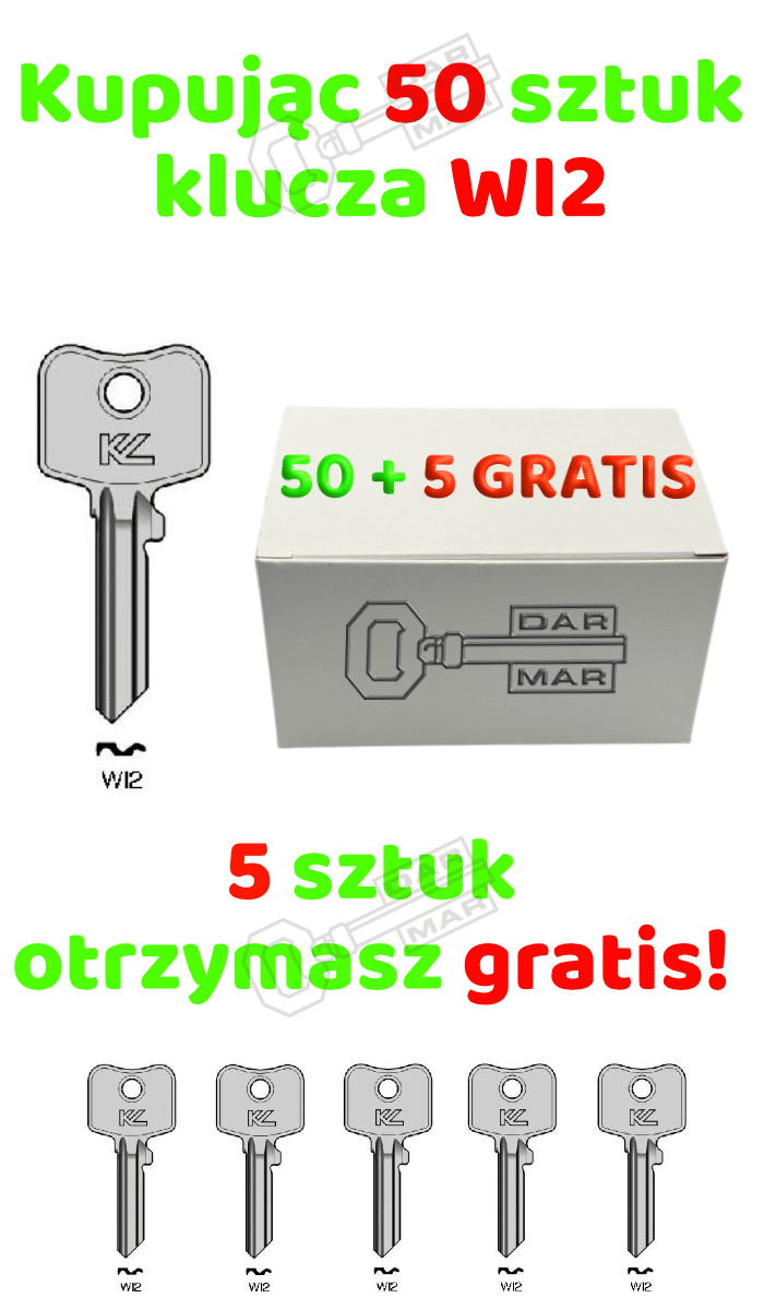 Klucz mieszkaniowy Keyline WI2 pakiet 55