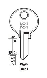 Klucz mieszkaniowy Silca  DM11