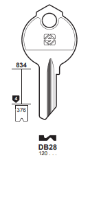 Klucz mieszkaniowy Silca DB28