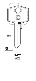 Klucz mieszkaniowy Silca AX2