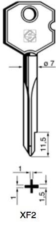 Klucz krzyżakowy Silca XF2