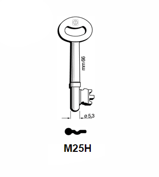 Klucz piórowy Silca M25H