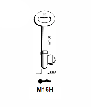 Klucz piórowy Silca M16H