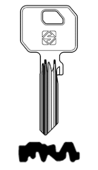 Klucz Silca WK101R (ZL53)