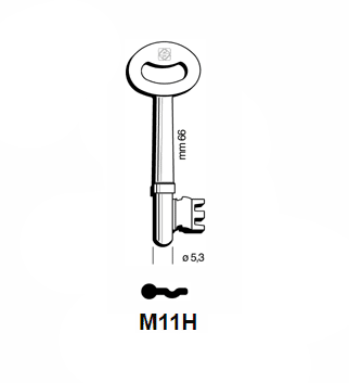 Klucz piórowy Silca M11H