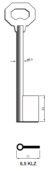 Klucz do zasuwy KLZ 6,5D