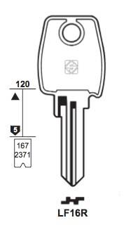Klucz mieszkaniowy Silca LF16R