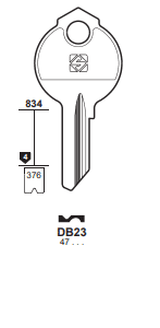 Klucz mieszkaniowy Silca DB23
