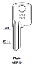 Klucz mieszkaniowy Silca AKR10