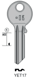 Klucz mieszkaniowy KEYLINE YET17 KL