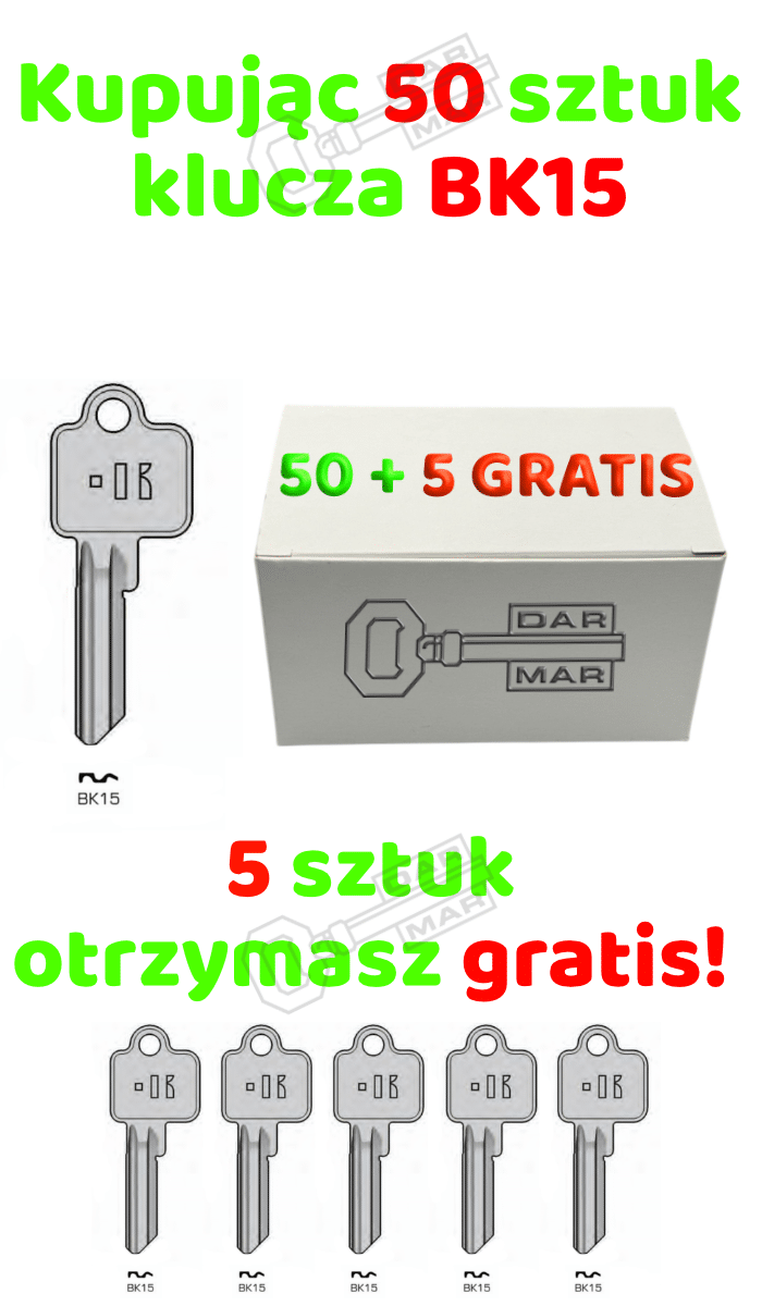 Klucz mieszkaniowy Keyline BK15 KL