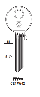 Klucz mieszkaniowy Silca CE17W42