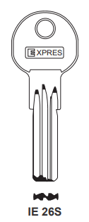 Klucz mieszkaniowy Express  IE26S EX