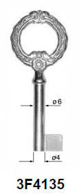 Klucz piórowy Silca 3F4135