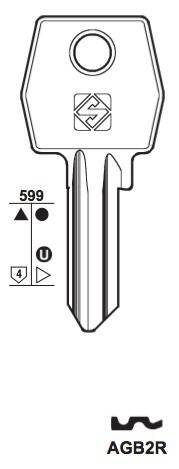 Klucz mieszkaniowy Silca  AGB2R