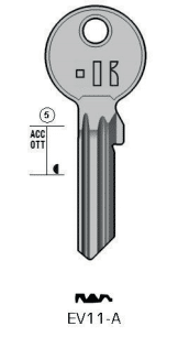 Klucz mieszkaniowy Keyline  EV11A