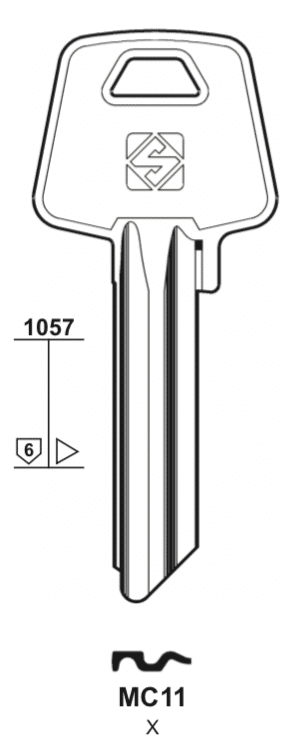 Klucz mieszkaniowy Silca MC11