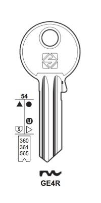 Klucz mieszkaniowy Silca  GE4R