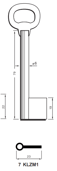 Klucz do zasuwy KLZ 7M