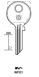 Klucz mieszkaniowy Silca WFE1