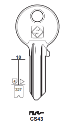 Klucz mieszkaniowy Silca CS43
