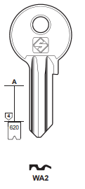 Klucz mieszkaniowy Silca WA2