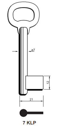 Klucz podklamkowy KLP 7