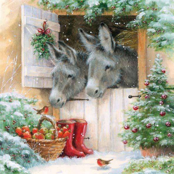 Santa`s donkeys