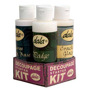 Decoupage Starter Kit 4 x 125 ml