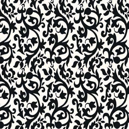 Damask Black/White