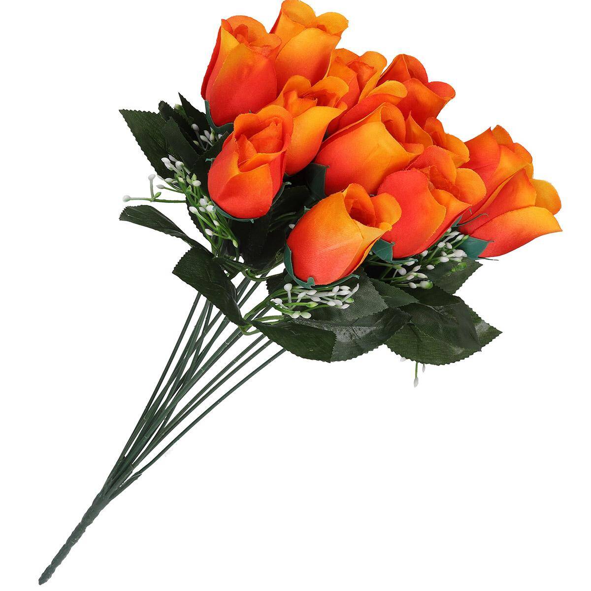 Bukiet róże 40cm 12 szt c.pomarańczowy (Zdjęcie 3)