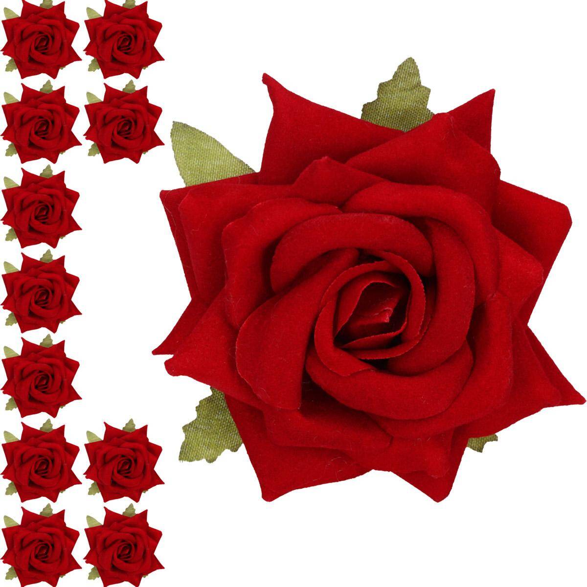 Róża welur czerwona