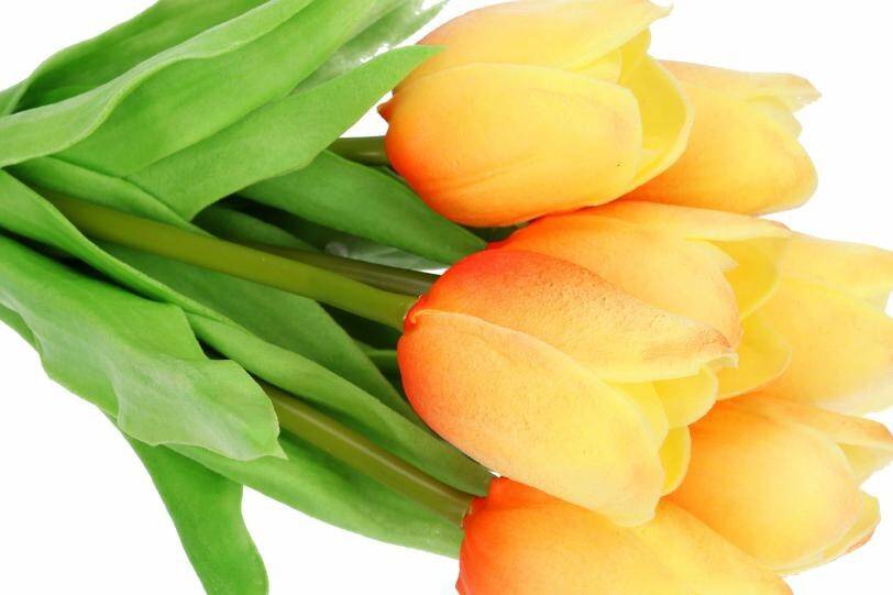 Bukiet tulipanów 7 szt. zólto-pomarańczo (Zdjęcie 2)