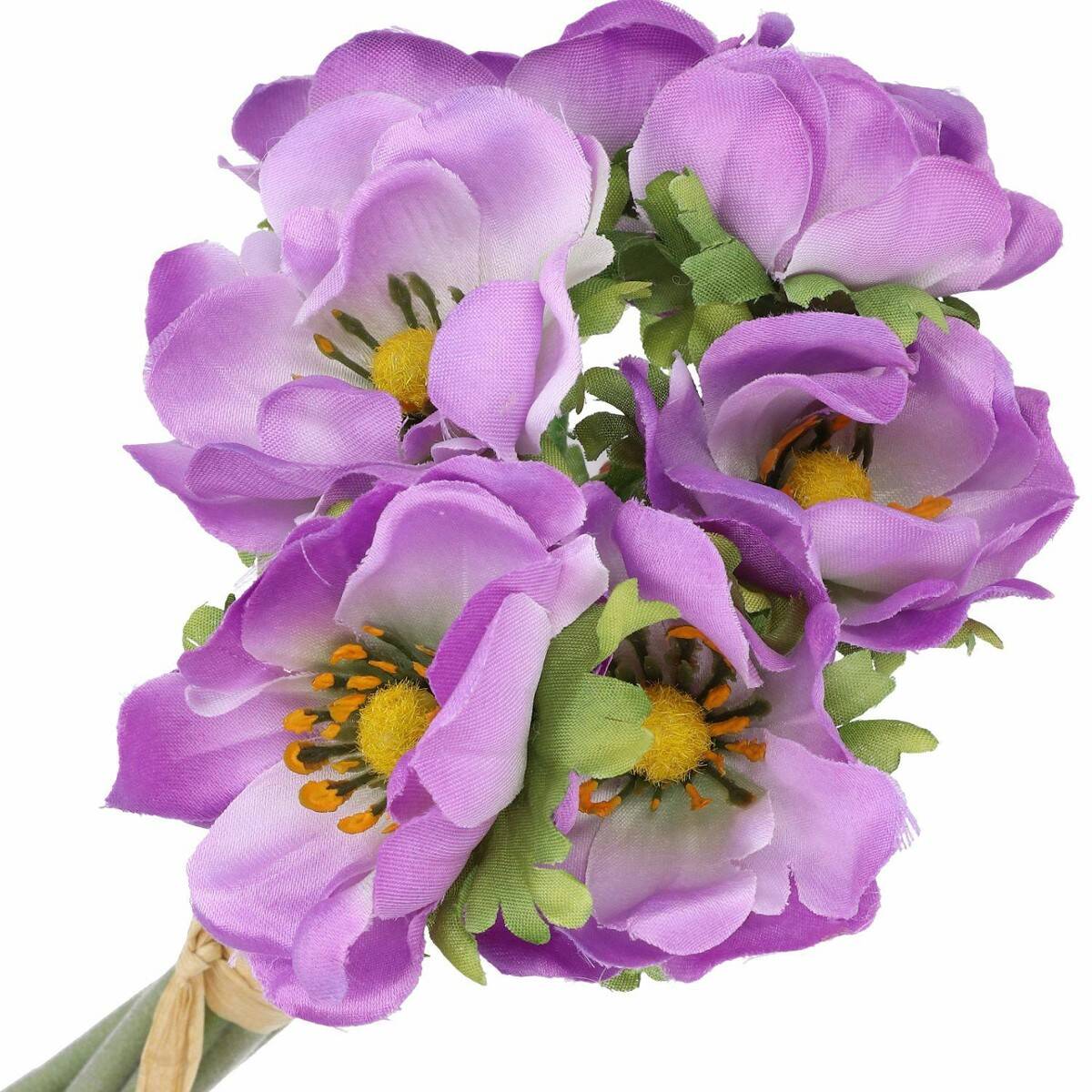 Anemon 6szt/pęcz.30cm.kwiat fioletowy (Zdjęcie 1)