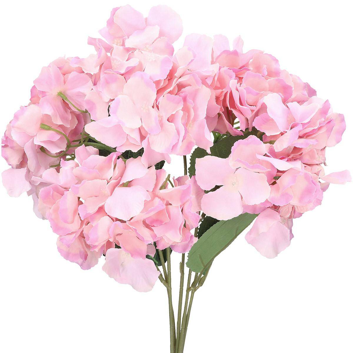 Kwiaty bukiet hortensja 53cm 5gał jasny