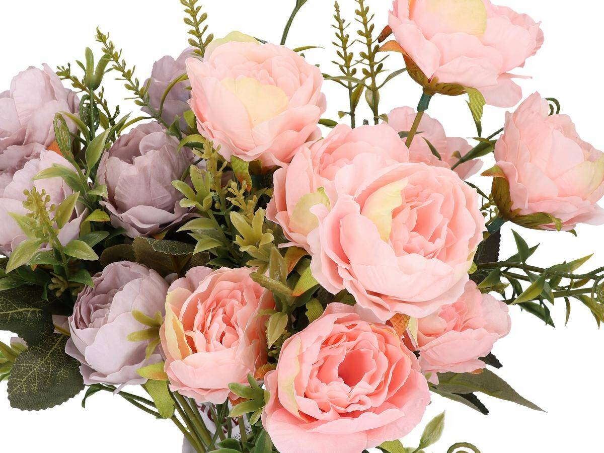 Bukiecik różyczek x5 32cm rożowe (Zdjęcie 8)