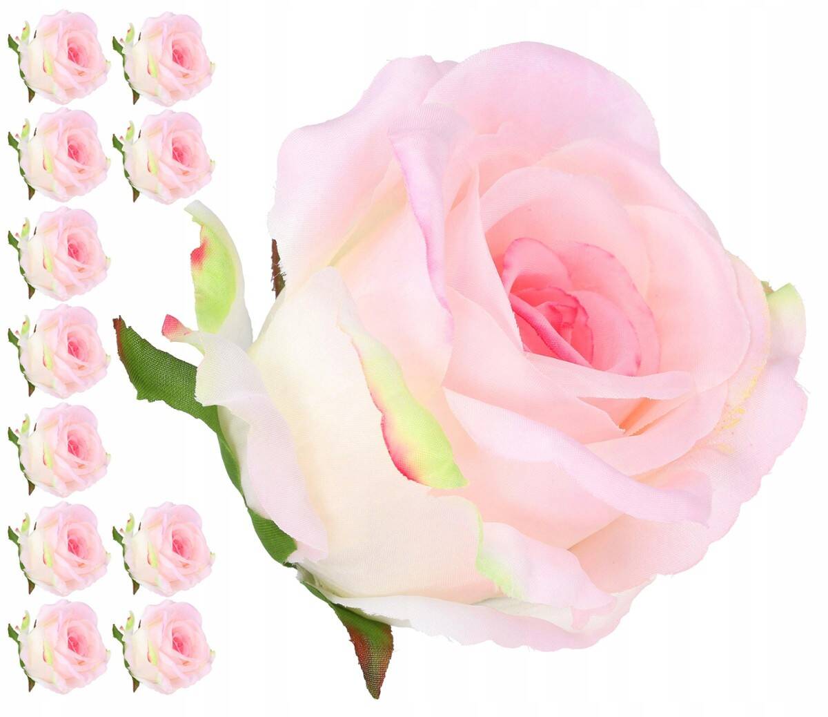 Róża główka wyrobowa 8cm 8w.j.rózowy (Zdjęcie 5)